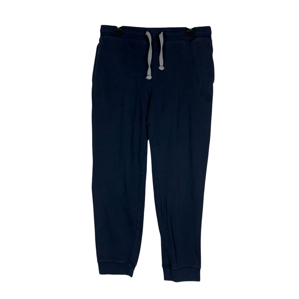 Nautica Sweatpants Mens Medium Blue Fleece Joggers Drawstring Elastic Pockets
